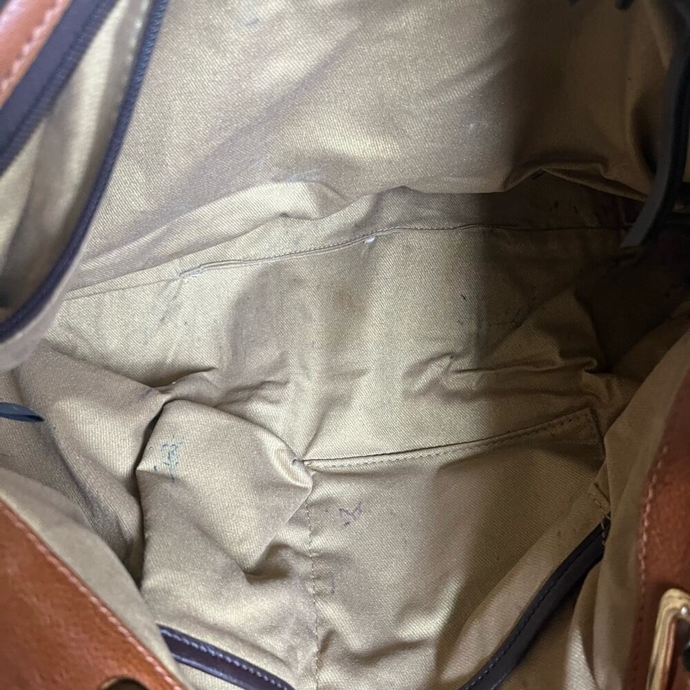 Antonio Melani Large Leather Shoulder - Tote Purse Bag - Picture 8 of 9